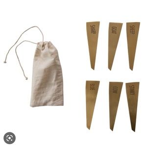 Creative Co-op Stainless Steel Cheese Markers